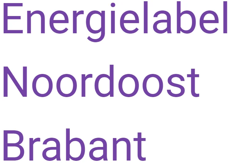 Energielabel Noordoost Brabant logo