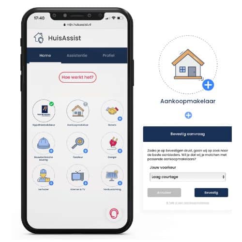 Mijn HuisAssist omgeving aankoop